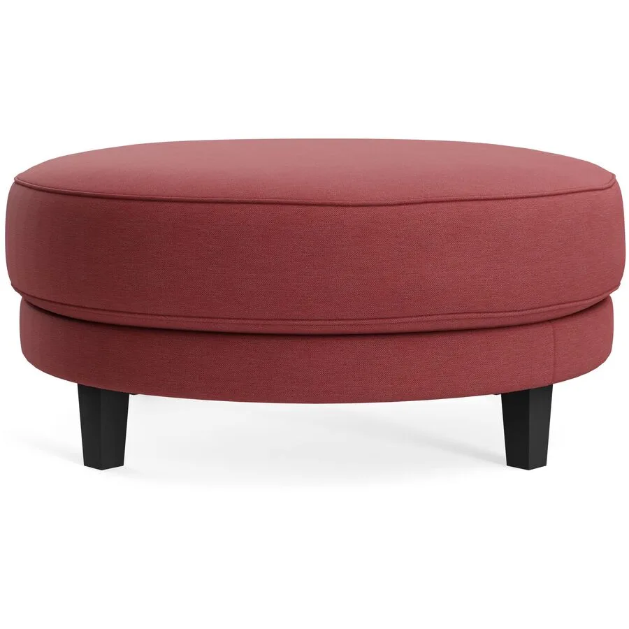 Hocker Avena Wine Stoff/Holzfuss schwarz B 101 H 45 cm - Möbel Konfigurator: Traummöbel individuell zusammenstellen