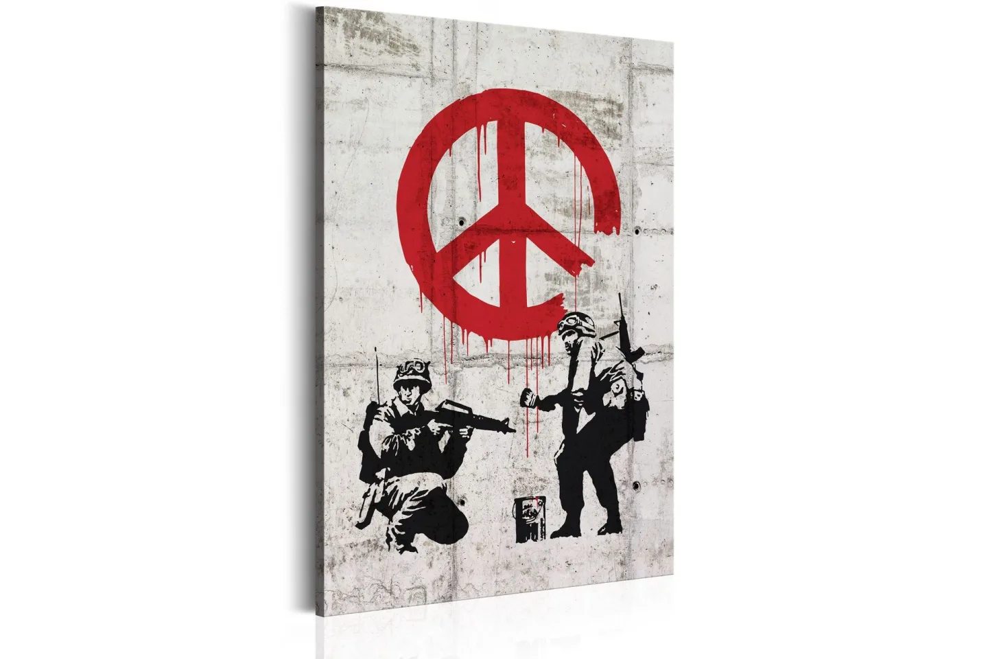 Tavla Soldiers Painting Peace By Banksy 80x120 cm -