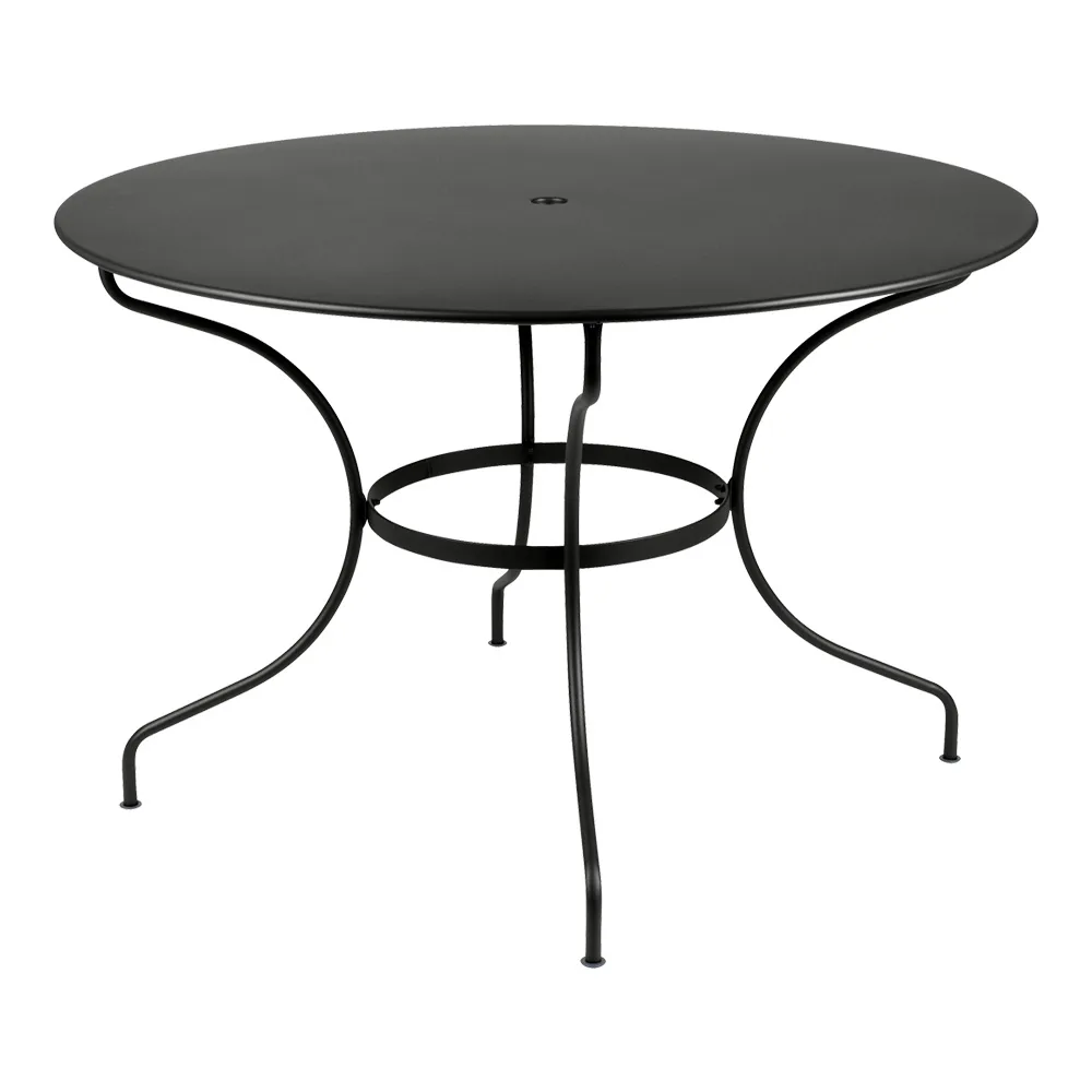 Fermob - Opera+ Table 117 cm Liquorice 42 - Matbord utomhus - Svart - Metall