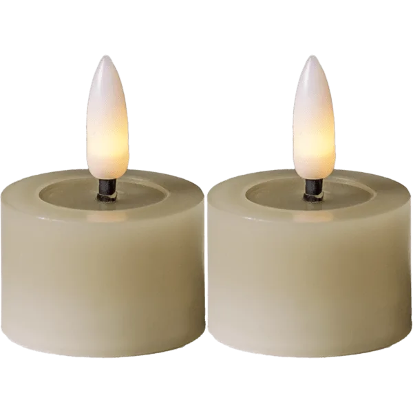 Star Trading - LED Värmeljus Flamme Flow - Batteriljus - Beige
