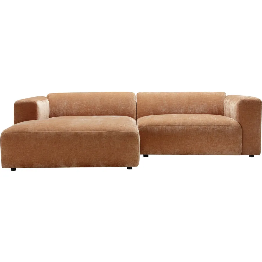 Ecksofa Emma Links Stoff Rost B 268 T 102 cm