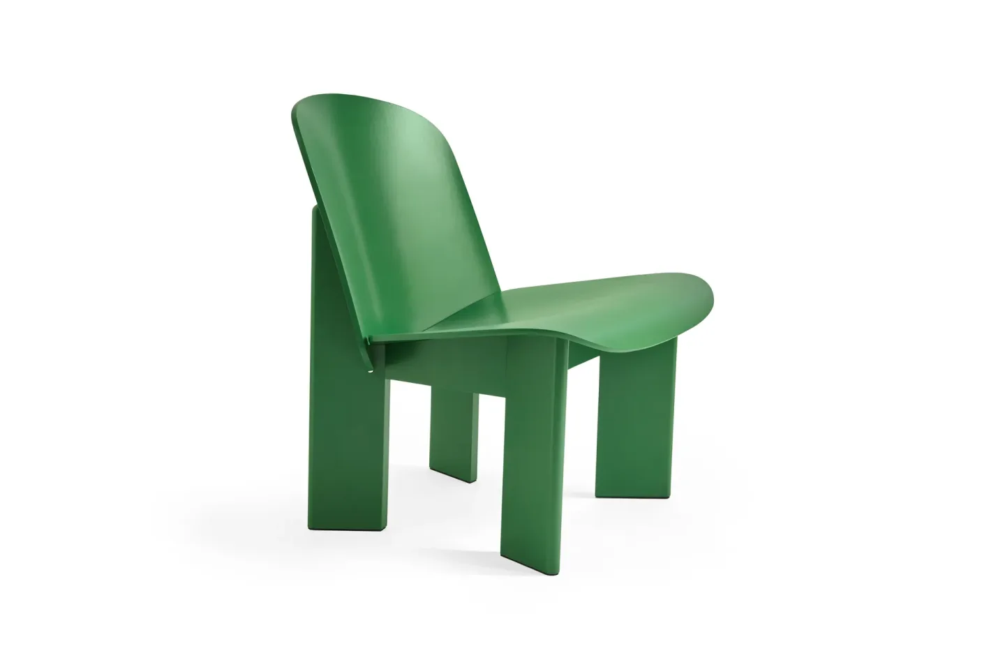 HAY Chisel lounge chair Lush green lackad bok