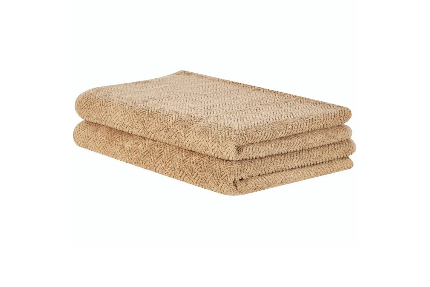 Handduk Mitiaro set om 2 Beige - Beige