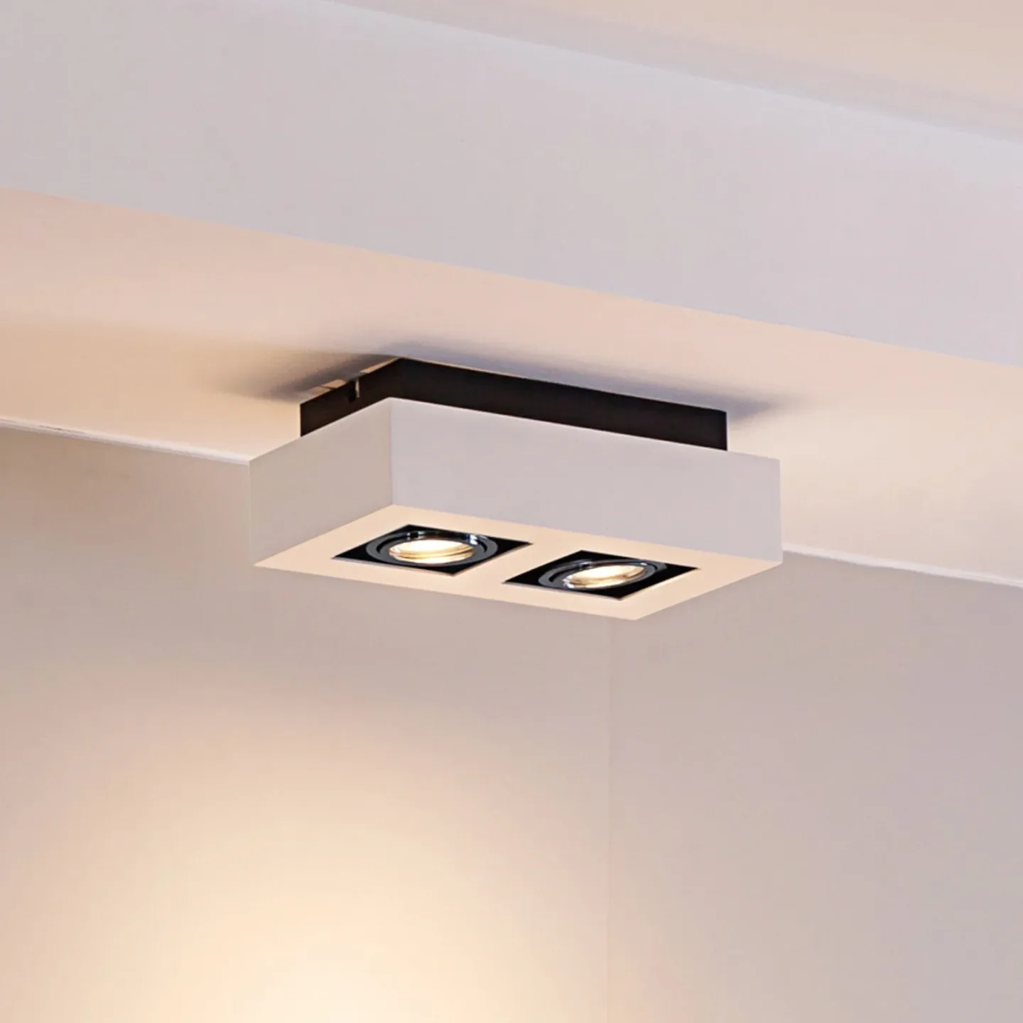 Vince 2 Taklampe White/Chrome - Arcchio - Entré - Moderne - Aluminium - Kantet
