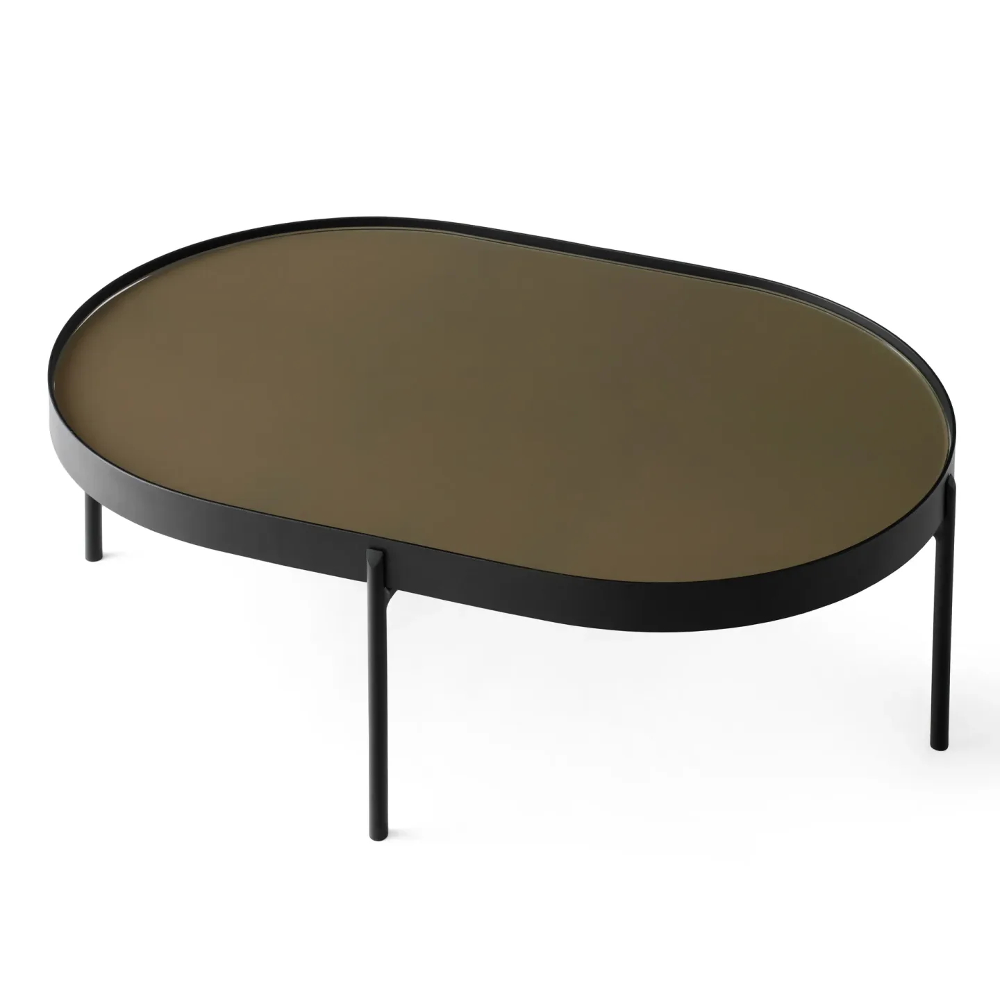 Audo Copenhagen NoNo Couchtisch L 59,5 x 96,5cm Schwarz-braun