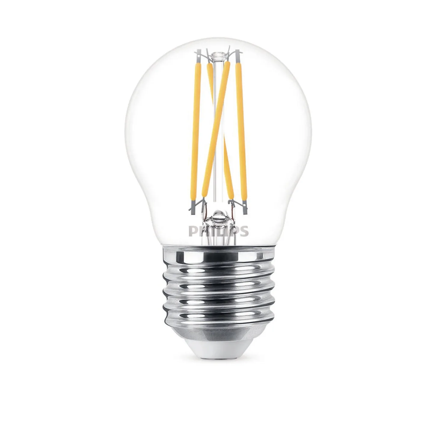 Philips - LED Ljuskälla E27 3,4W 470lm 2700K Dimbar klar - LED-lampor - Transparent