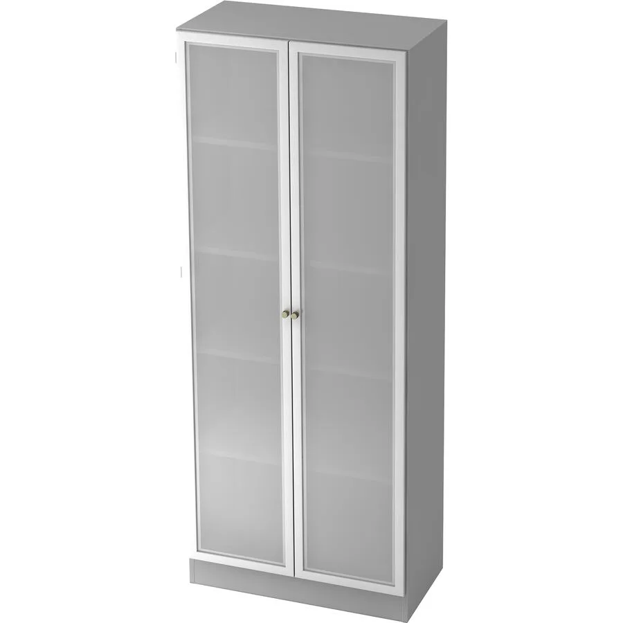 Aktenschrank Office silber, semi transparent, grau Holzwerkstoff B 80 cm H 200.4 cm