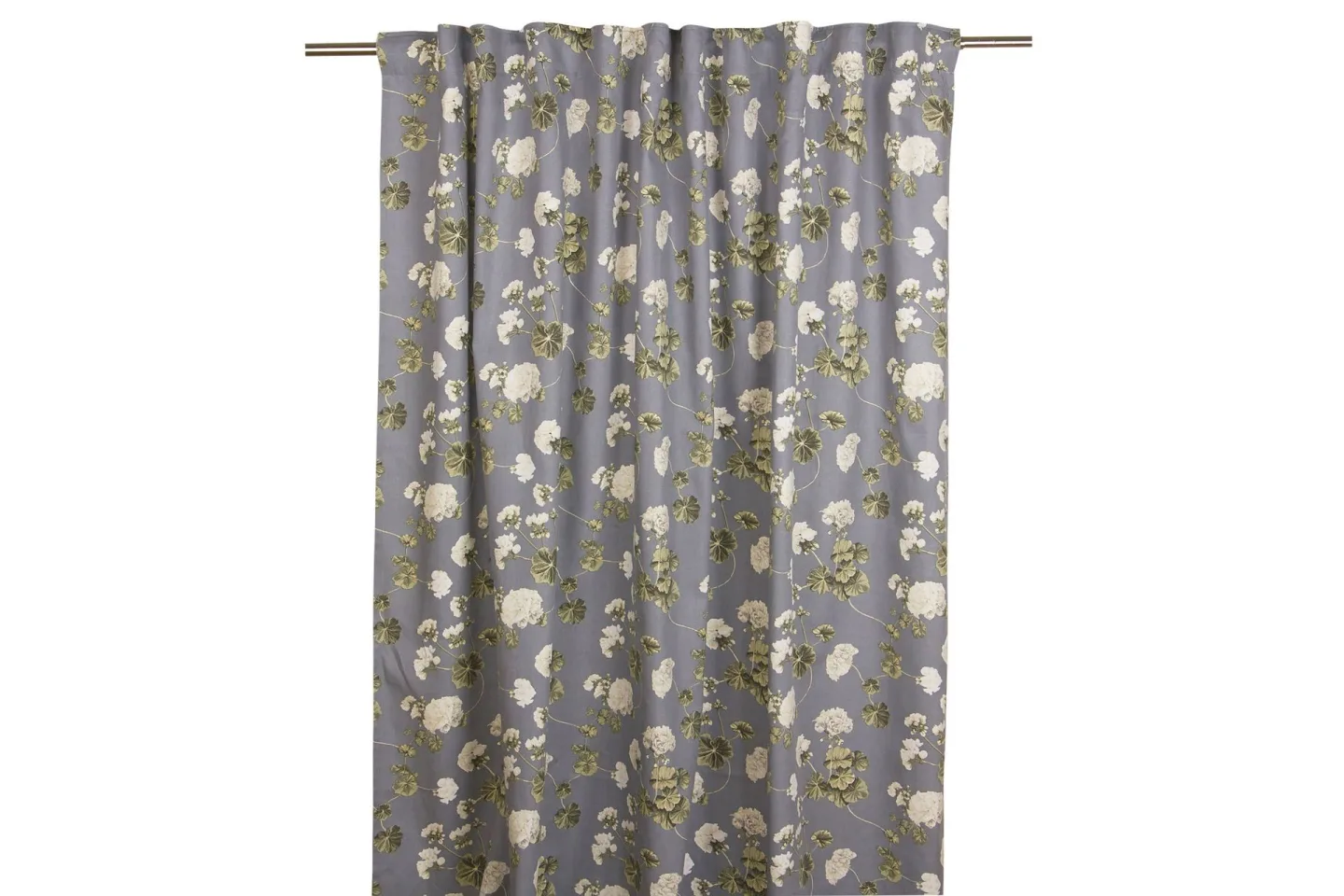 Pelargon Gardinlängd 145x245 cm - Blå