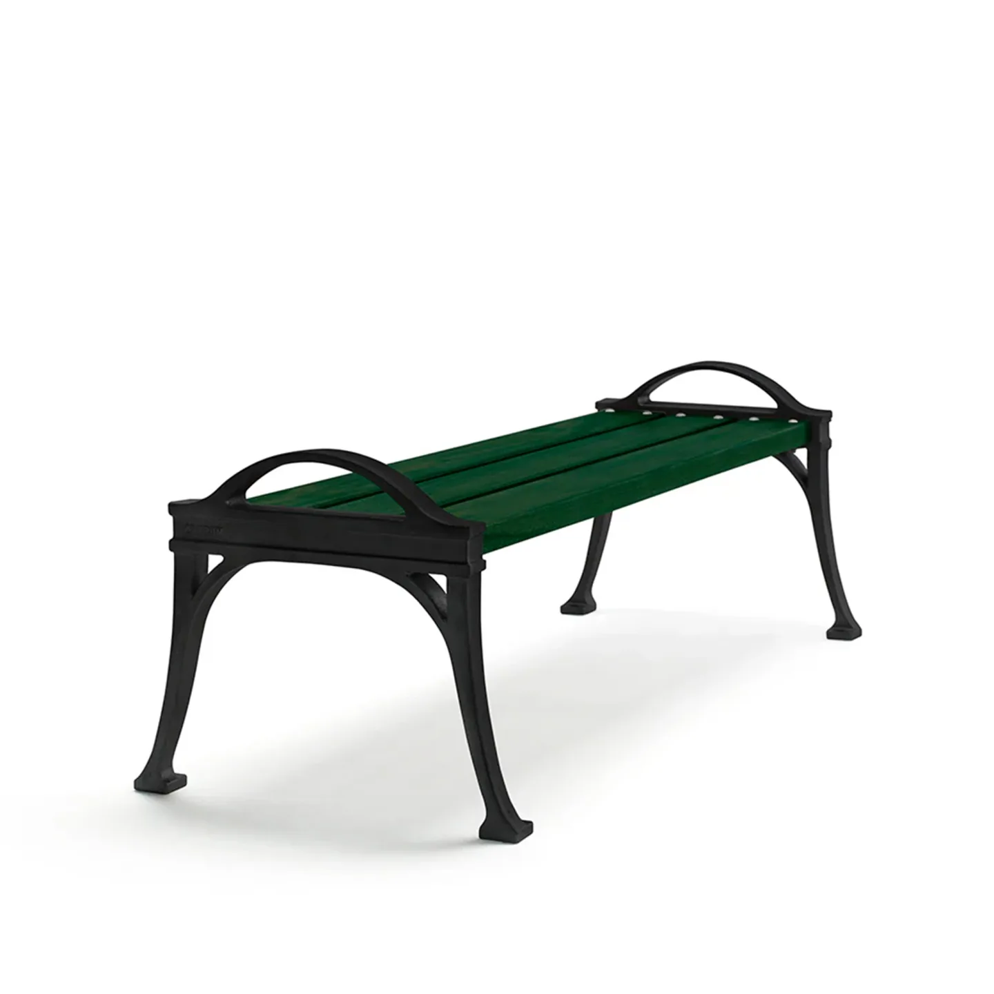 Byarums Bruk - Bänk Lessebo - Grönlackerad Furu/Svartlackerad Aluminium - Trädgårdsbänkar - Björn Alge - Svart - Metall/Trä