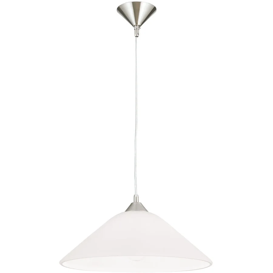 Pendellampe Grado Grau Stahl 40 cm 40 cm - Farbe: Nickel satiniert