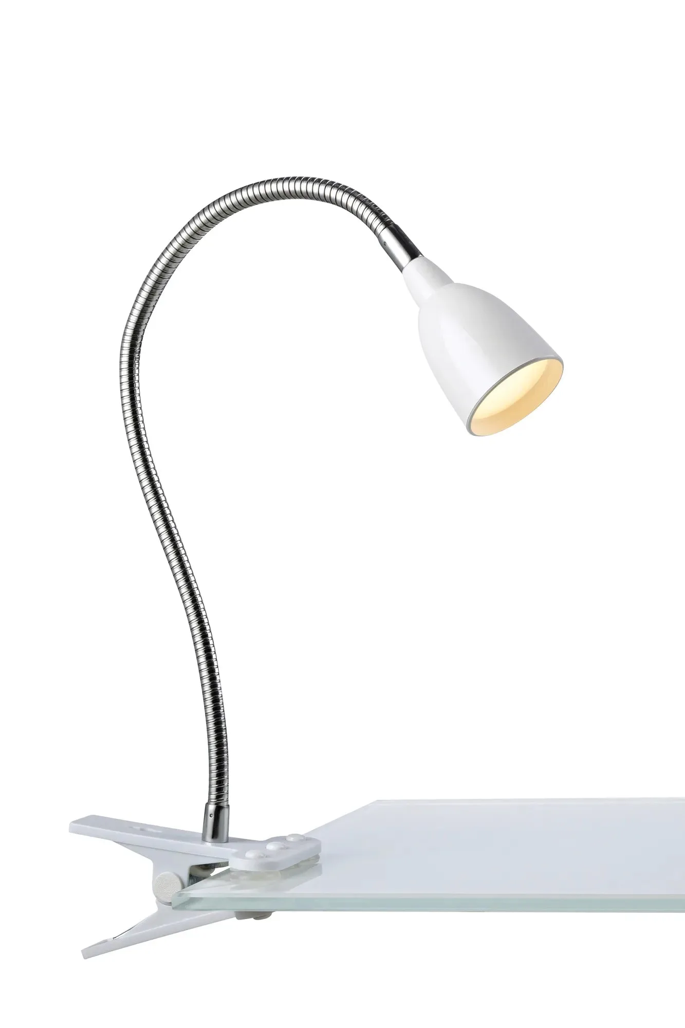 Tulip Klemmlampe Weiß