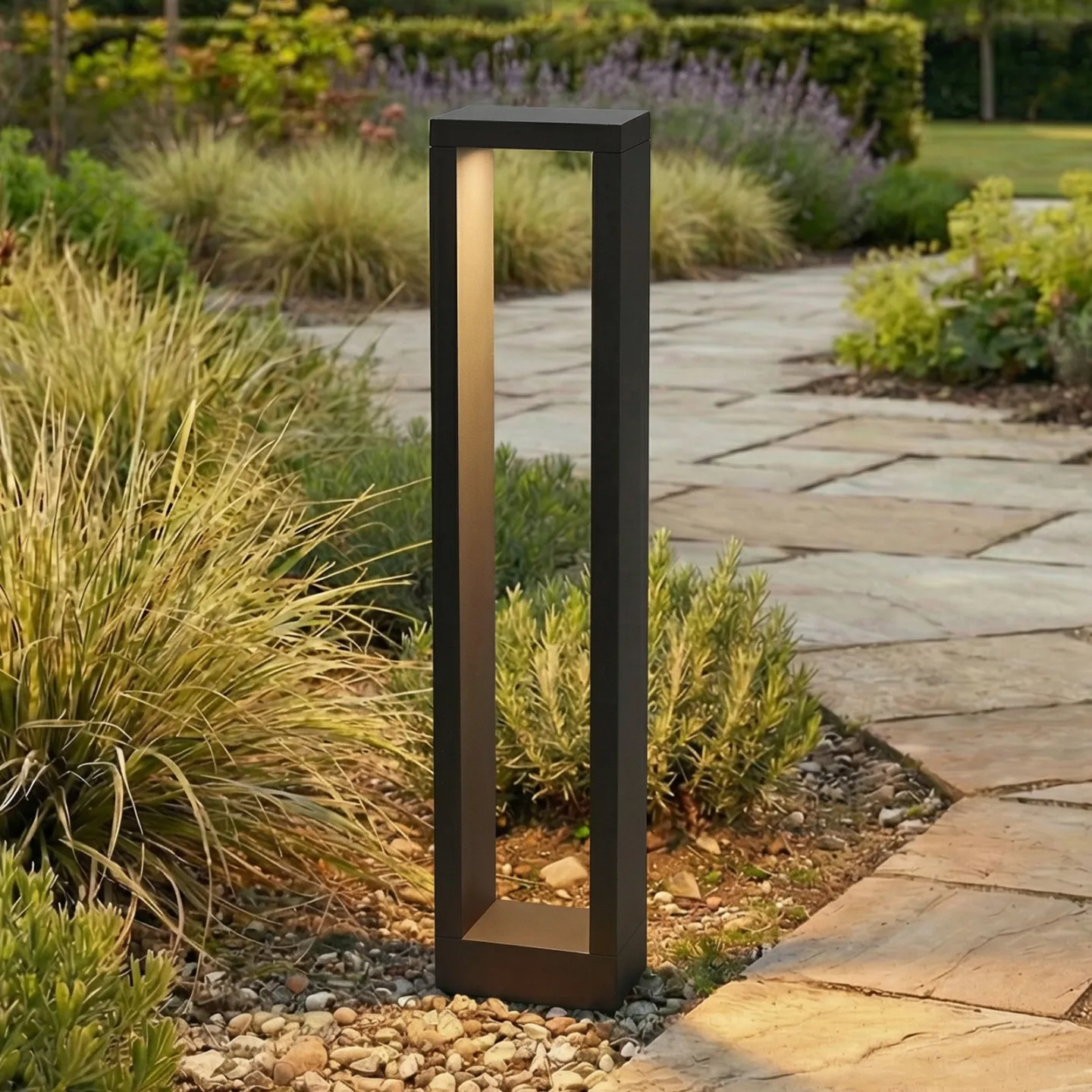 Jupp Short Außen Gartenleuchte IP54 Graphite - Lucande - Terrasse - Modern - Aluminium - Einflammig