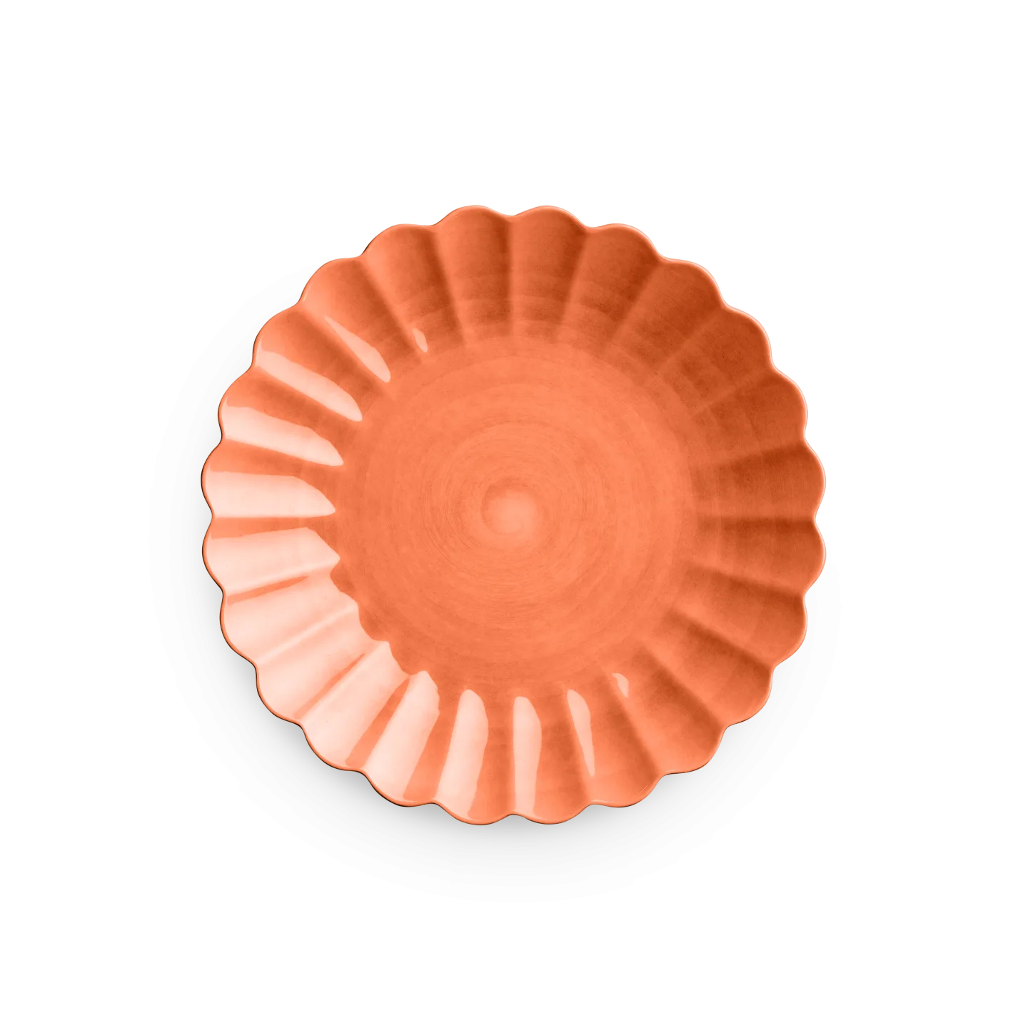 Mateus - Oyster tallrik 28 cm orange - Mattallrikar - Orange - Naturmaterial