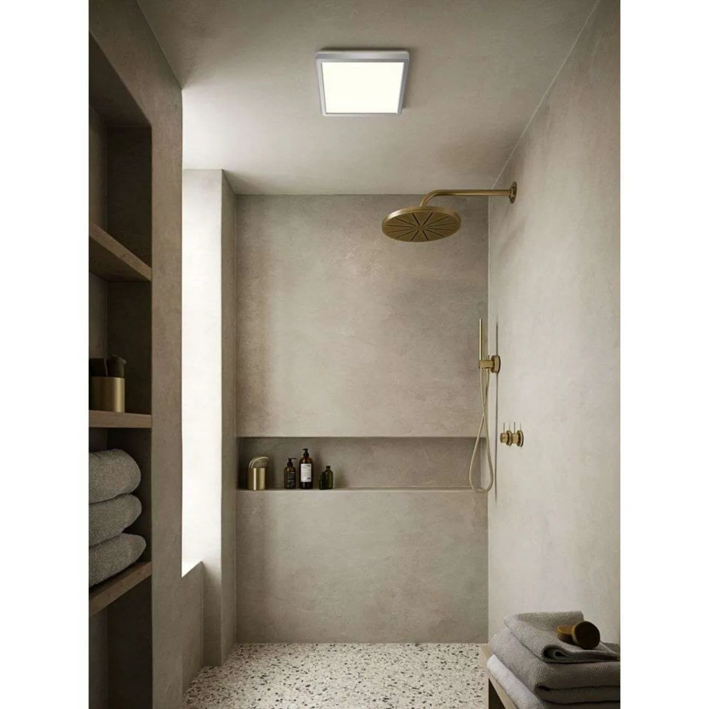 Oja Square 29 Deckenleuchte IP54 Chrome - Nordlux - Wohnzimmer - Kunststoff