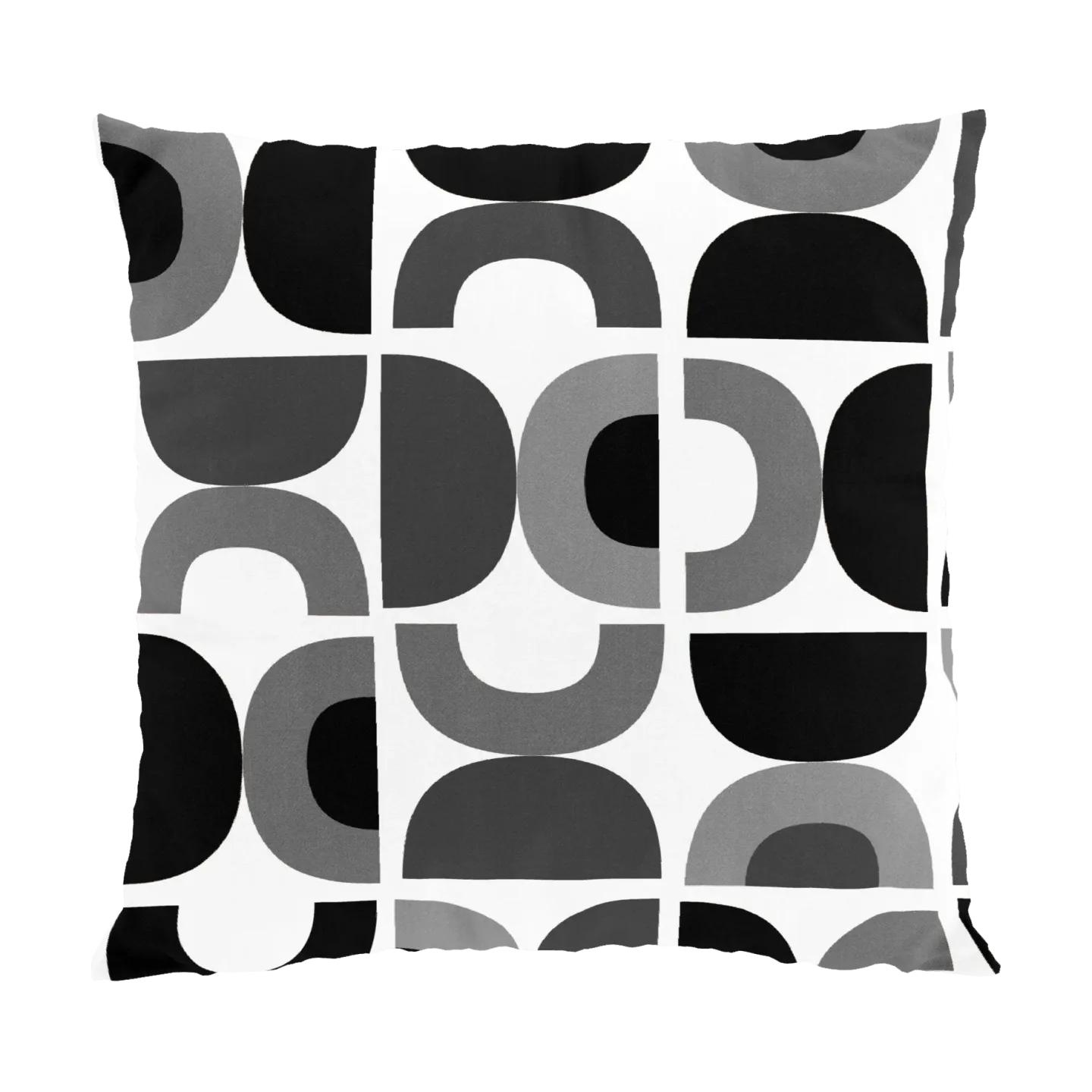 Arvidssons Textil Spiraldans Kissenbezug 47x47 cm Grau