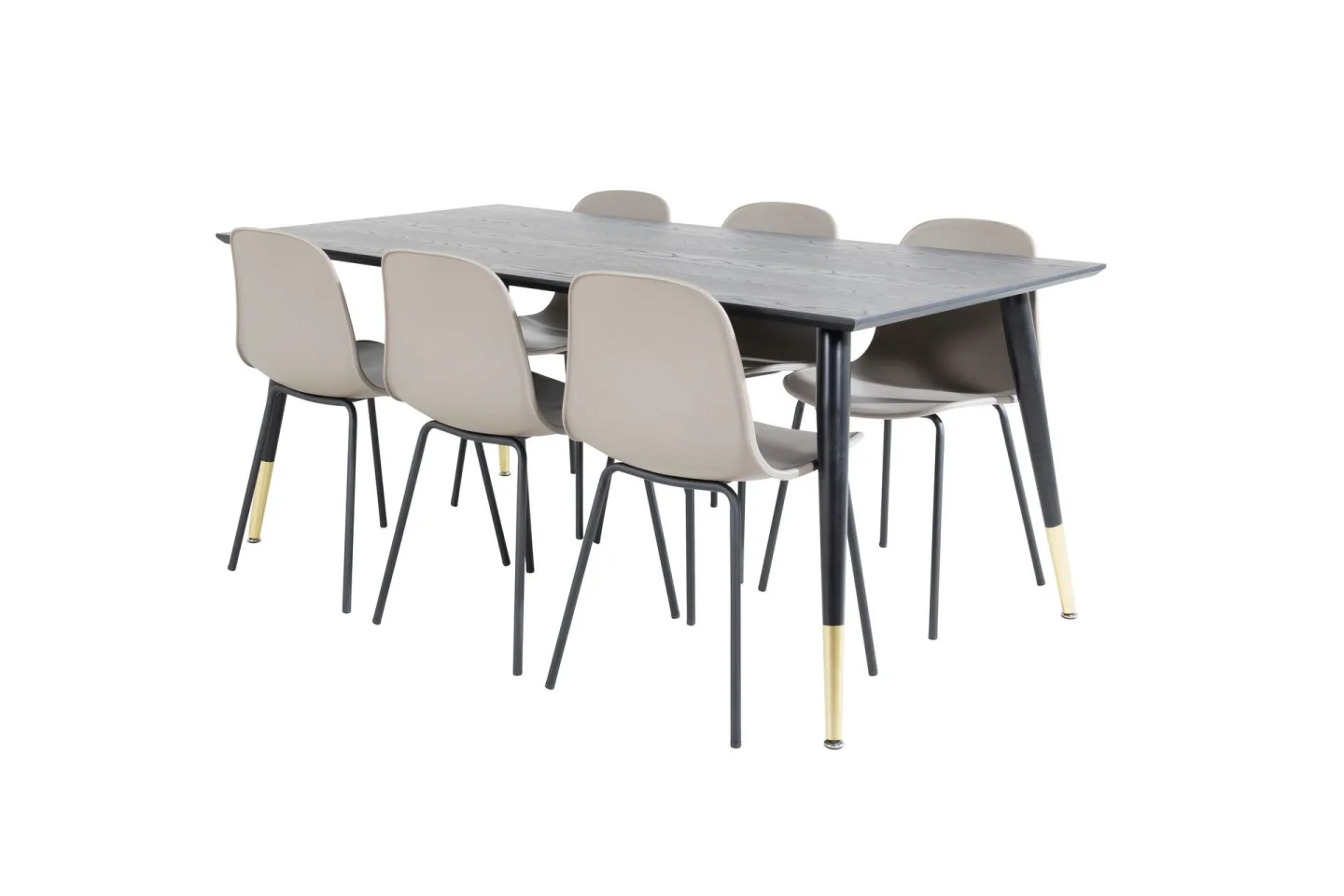 Daicy Matbord 180 cm med 6 st Kullersbro Matstol -