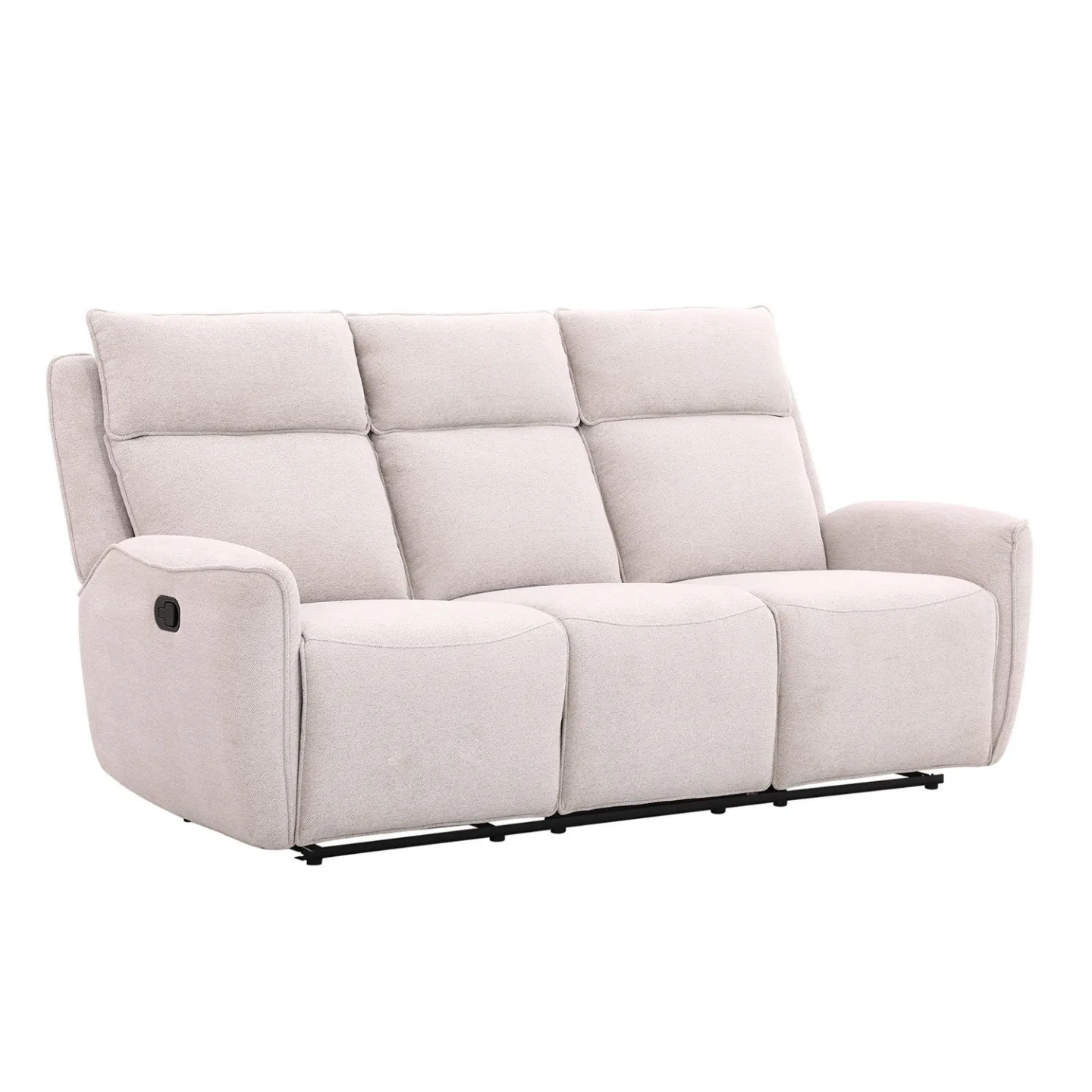 Reclinersoffa Östvik 3-sits med manuell mekanism - beige