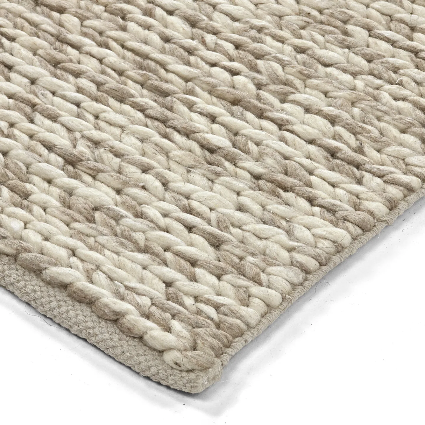 Ullteppe - Talvia Braided Wool (natur) (Størrelse: 160 x 230 cm)