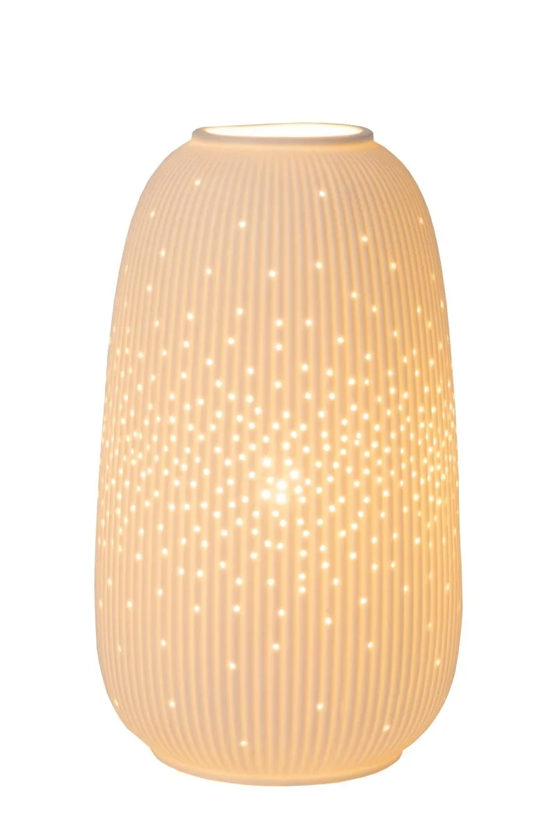 Lucide - Flores 24cm - Bordslampa - Vit