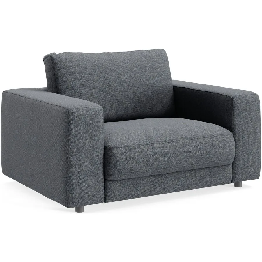 Sessel Ava anthrazit Bezug: 100% Polyester B 140 T 107 H 86 cm - Möbel Konfigurator: Traummöbel individuell zusammenstellen