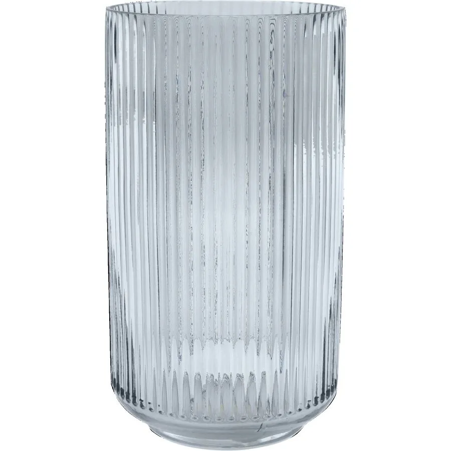 POINT-VIRGULE Windlicht Lamazère Blau Glas 12.3 cm 22.7 cm