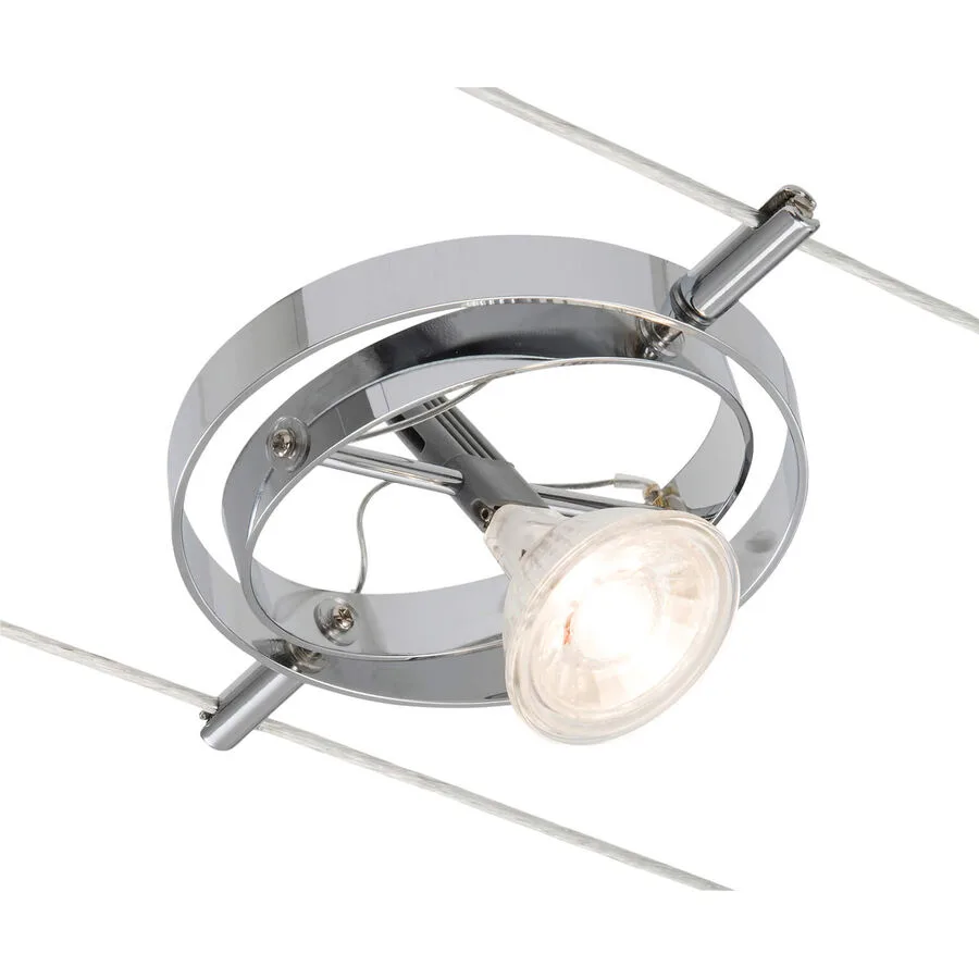 System Sabila Silber/Weiss Kunststoff/Metall 19 cm 12 cm - Material: Metall/Kunststoff - LED - Lichtfarbe: Warmweiss - LED Energiesparlampen