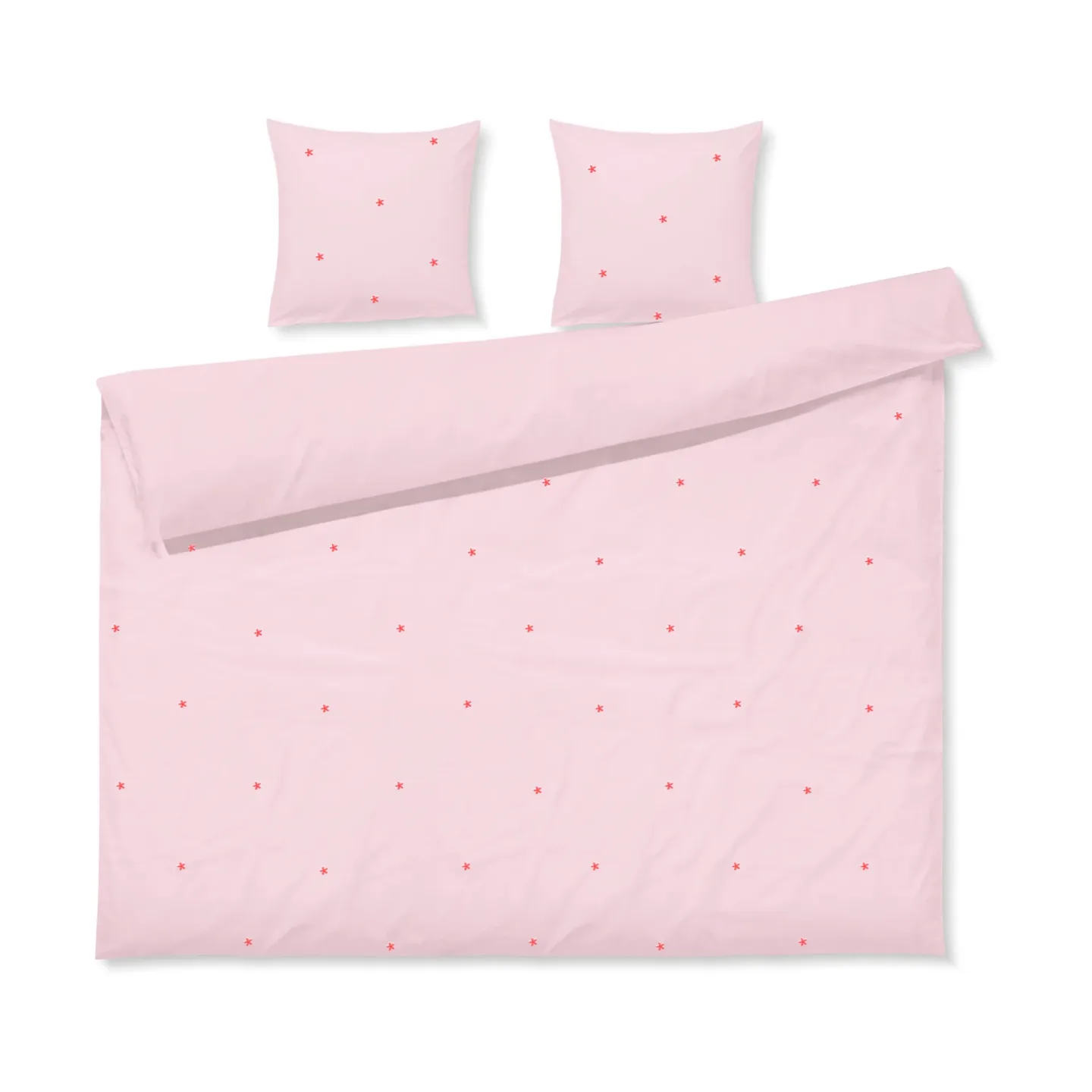 Juna Daisy bäddset 220x220 cm Pink-röd