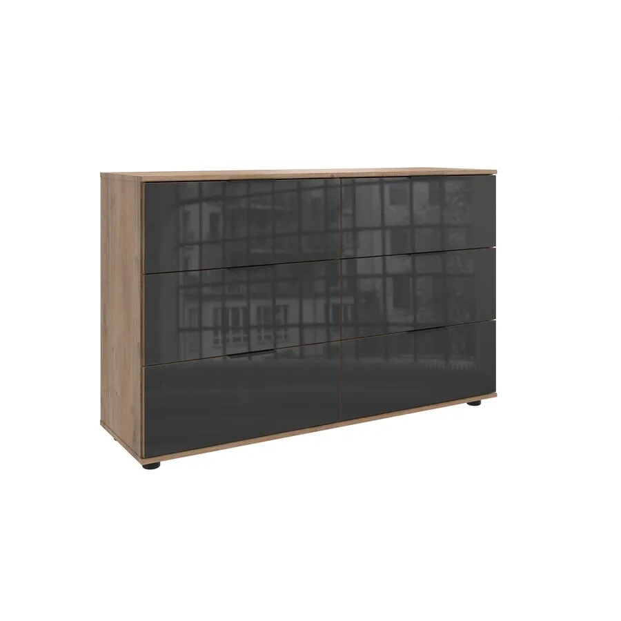 Kommode Metac Plankeneiche Holzwerkstoff B 130 H 83 cm