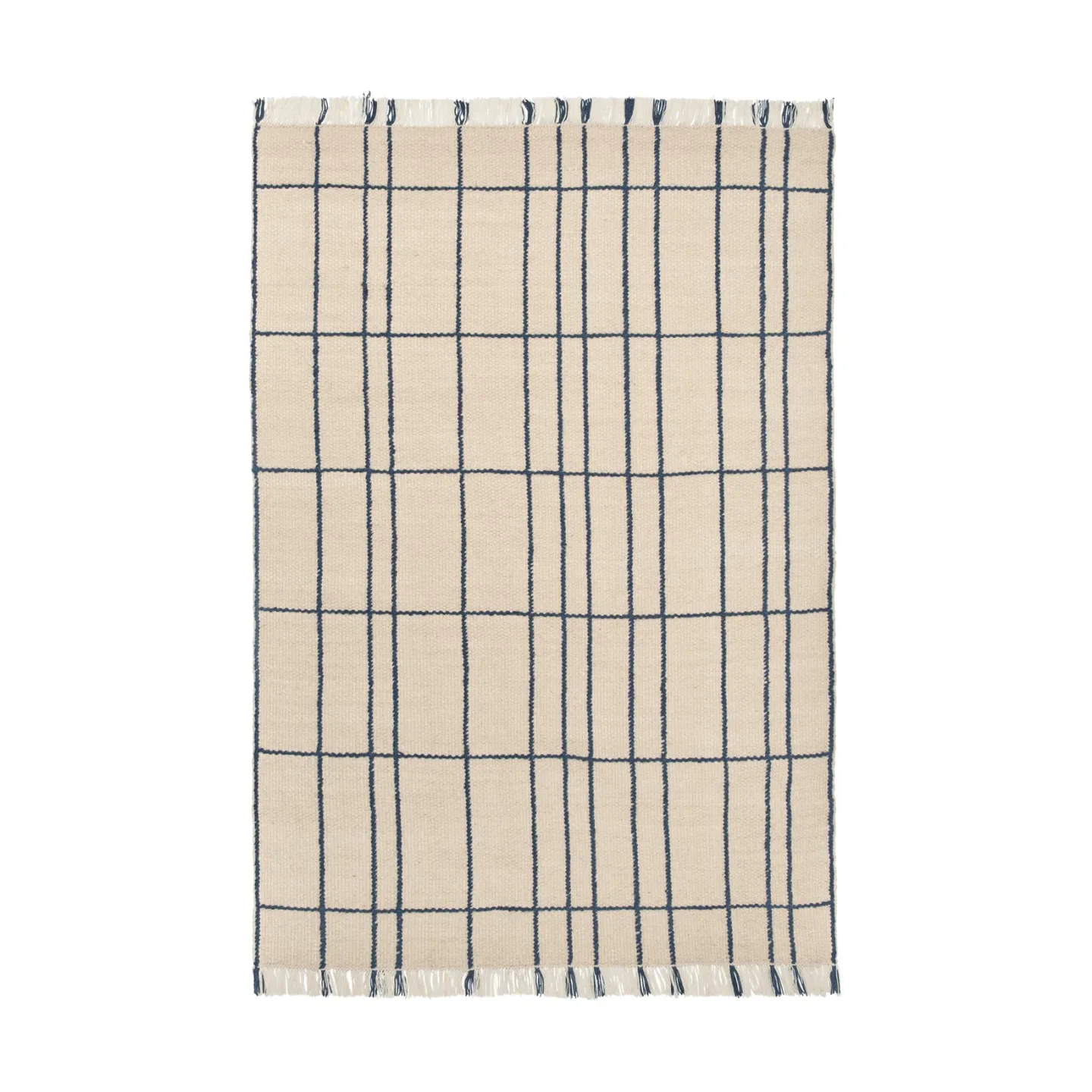 Ferm Living Späte Teppich Parchment-indigo, 170x240 cm