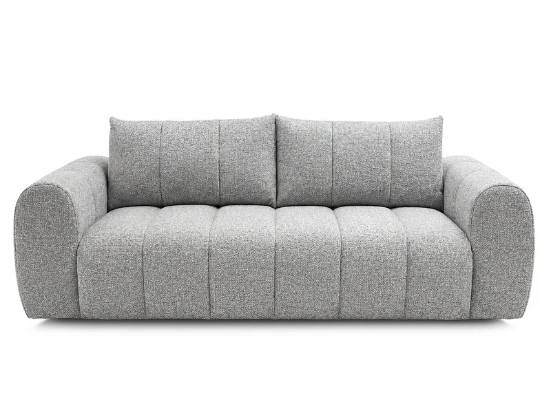3er Sofa BOBOCHIC NESTY Stoff chiniert hellgrau