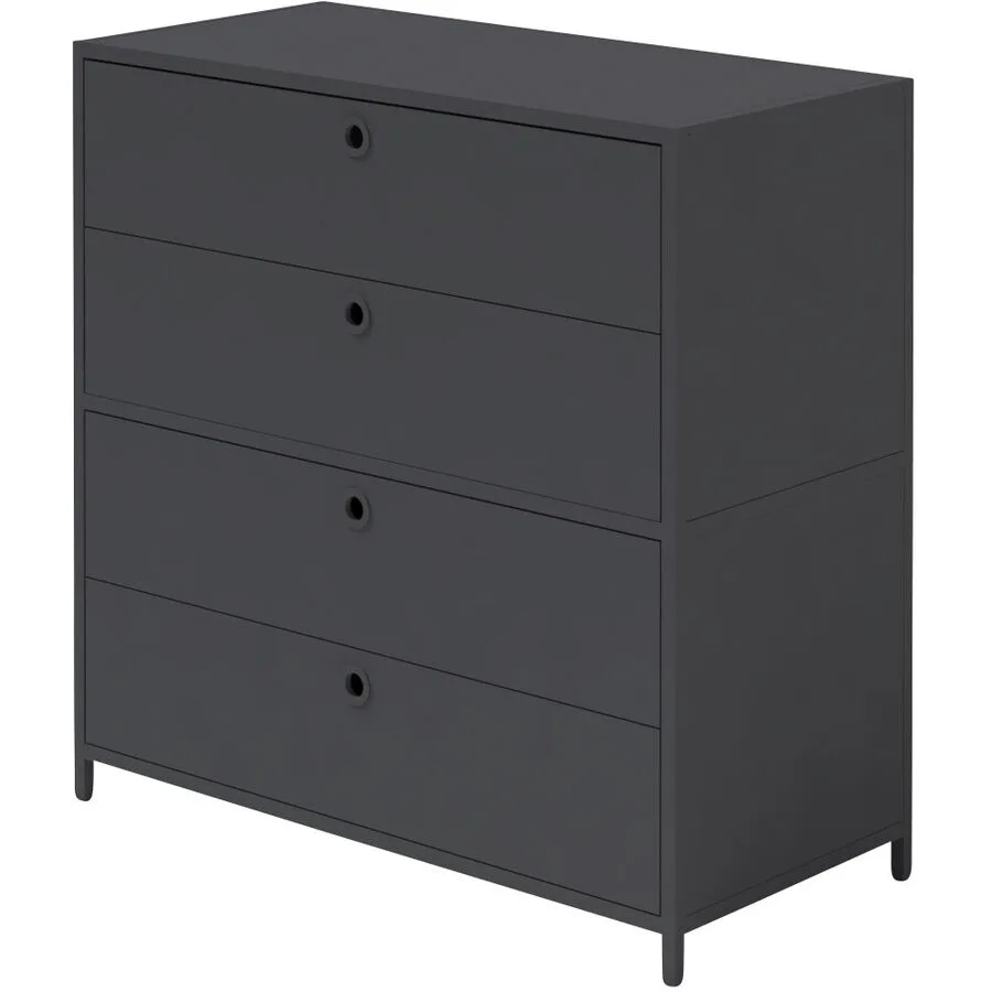 Sideboard Chloé Schwarz Metall 80 cm 80 cm - Möbel Konfigurator: Traummöbel individuell zusammenstellen