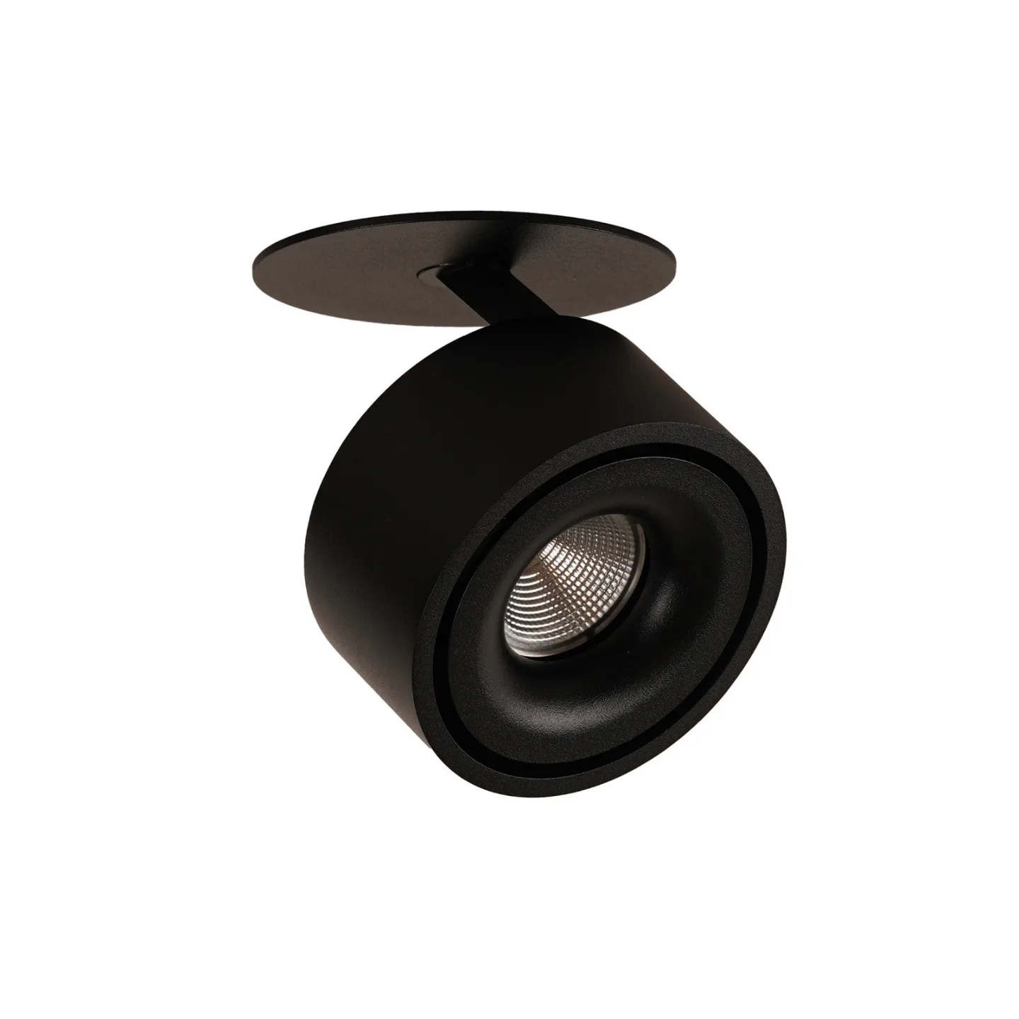 Braccio LED-Einbaulampe schwarz, Metall, Ø 10,2cm - Antidark - Schlafzimmer - Modern - Rund