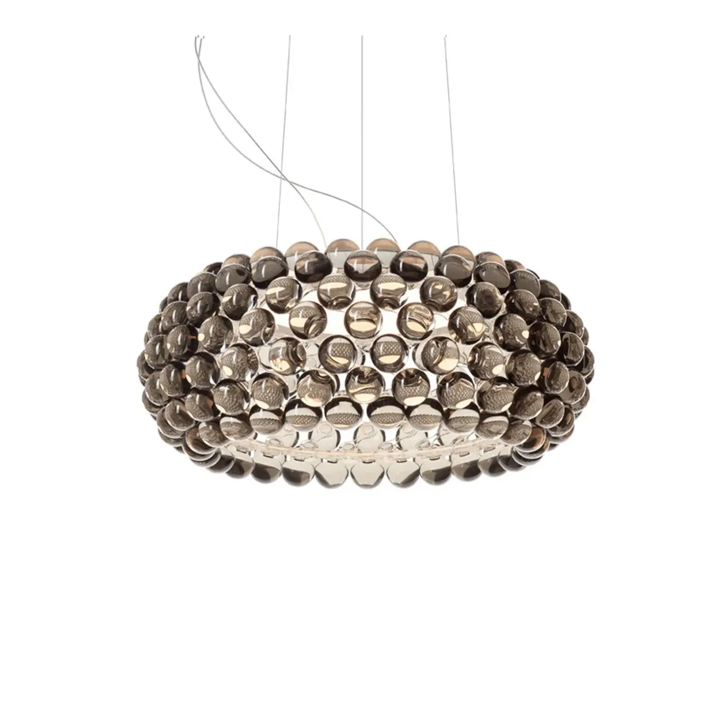 Foscarini - Caboche Plus Media MyLight Grigio - Pendellampor - Eliana Gerotto,Patricia Urquiola - Grå