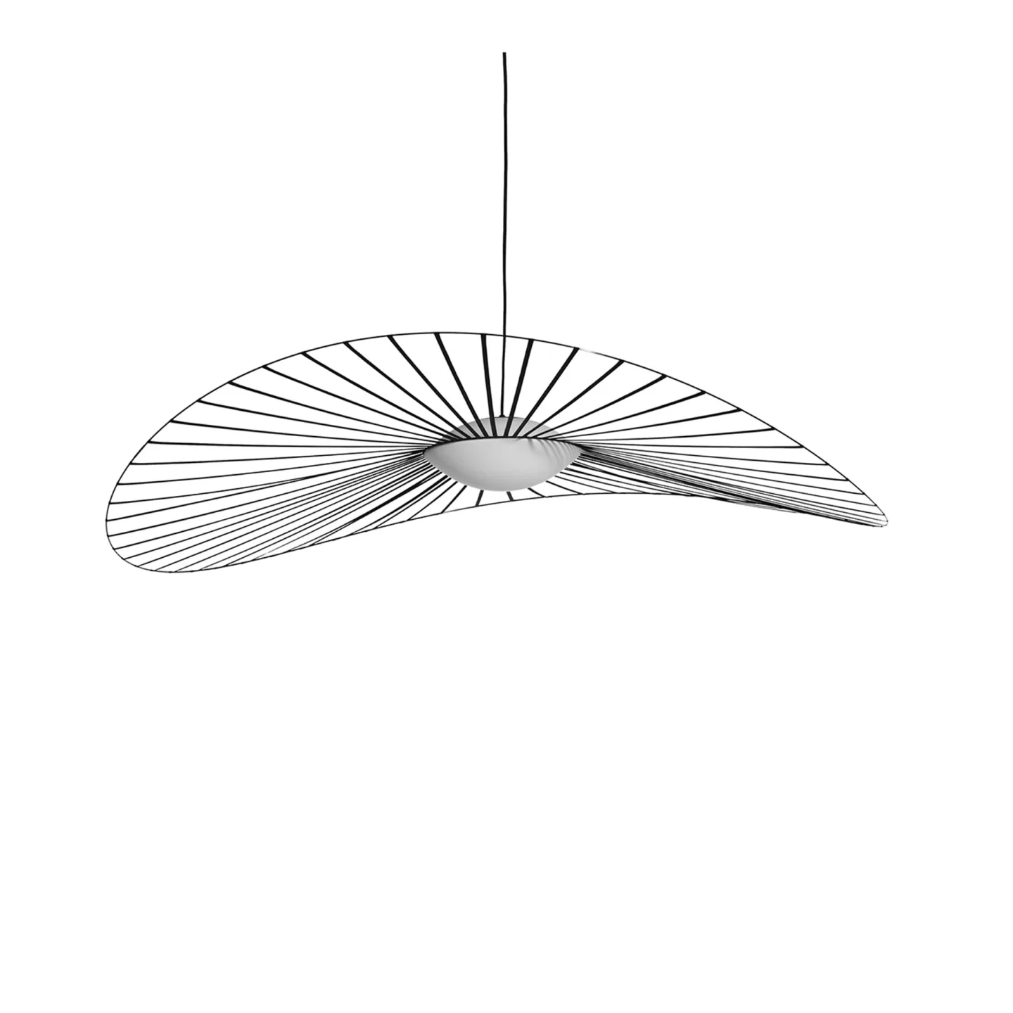 Petite Friture - Vertigo nova pendant lamp medium 140cm black - Pendellampor - Constance Guisset - Svart