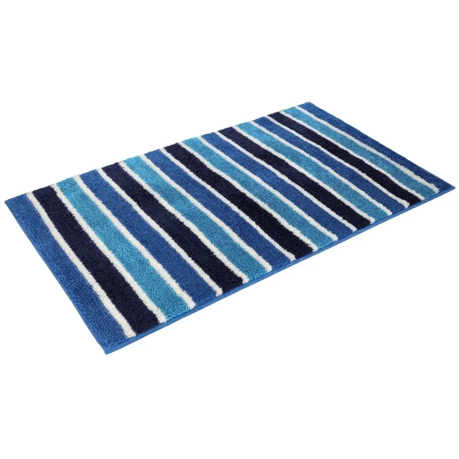 Vossen Badteppich Fancy Reflex Blue Polyacryl 60 x 120 cm Rechteckig