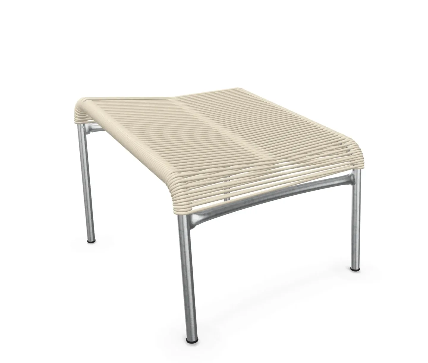 Schaffner Spaghetti-Fuss-Hocker Säntis Feuerverzinkt Beige | Schubiger Möbel