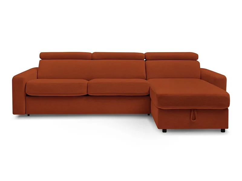 Ecksofa BOBOCHIC MONACO Stoff orange