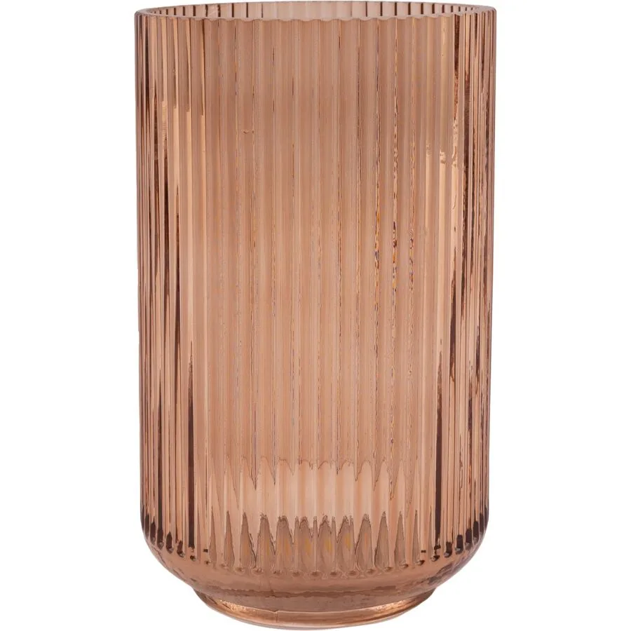 POINT-VIRGULE Windlicht Lamazère Braun Glas 12.3 cm 22.7 cm