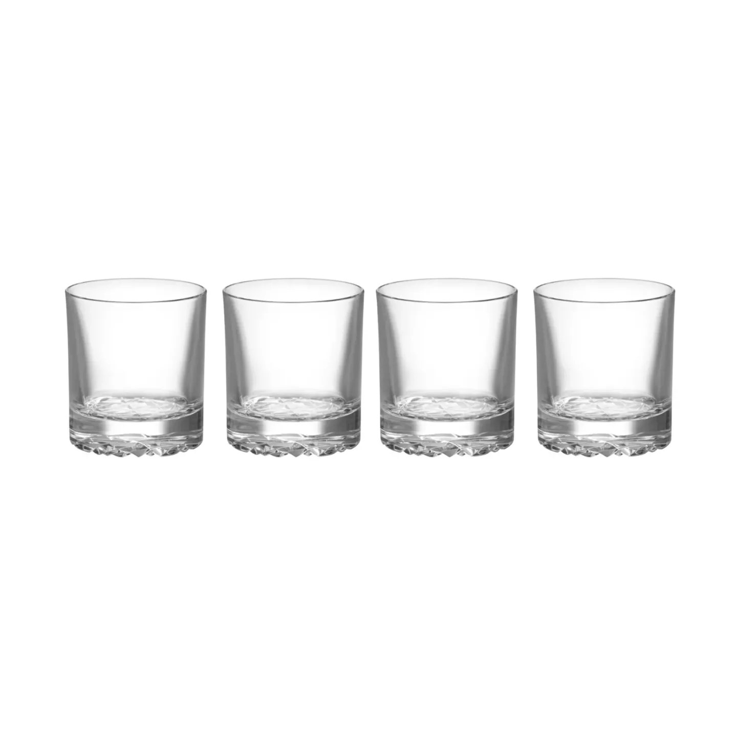 Orrefors Carat Doppelte Old-Fashioned Gläser 28 cl 4er-Pack Klar