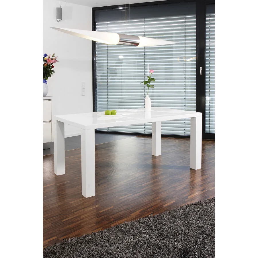 Esstisch Xaver Weiss MDF 160 cm