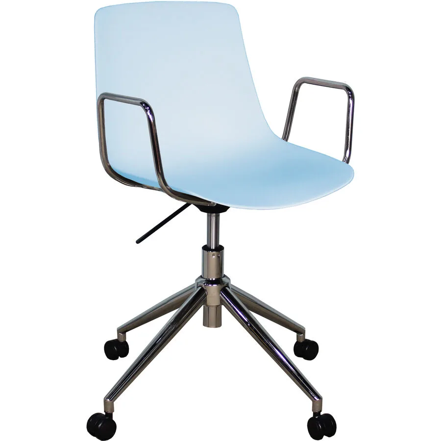 Bürostuhl Livio blau Polypropylen H 82.5 cm