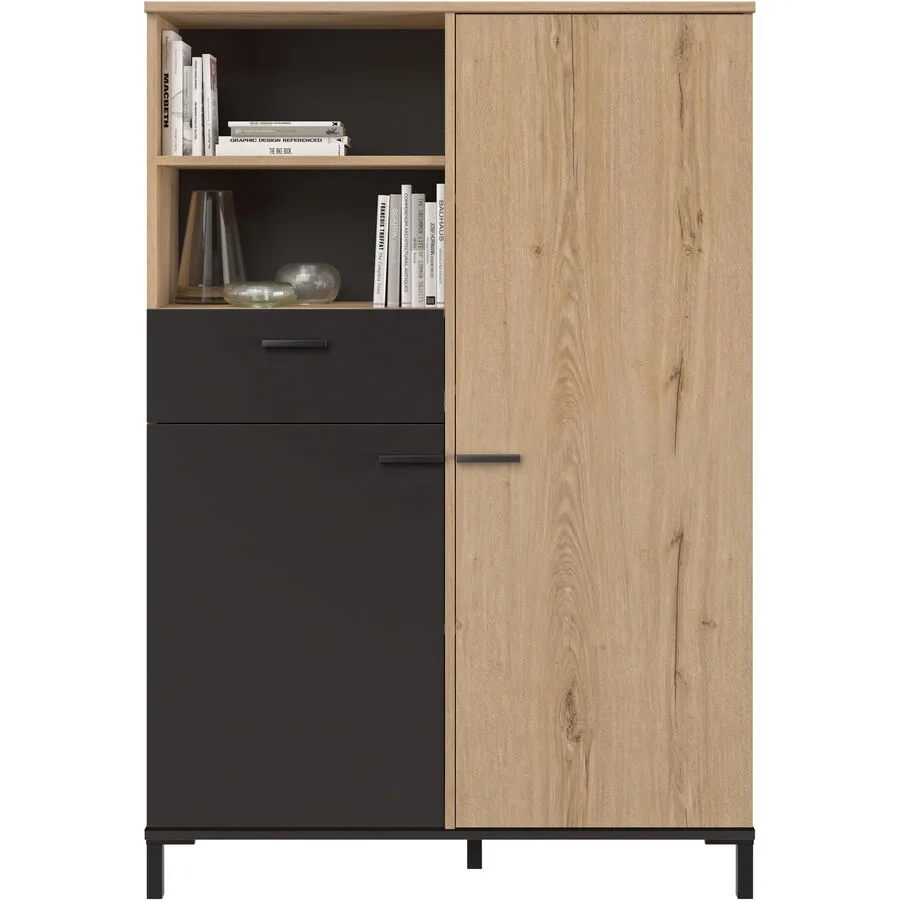 Highboard Tamira eiche Holzwerkstoff B 102 H 150 cm