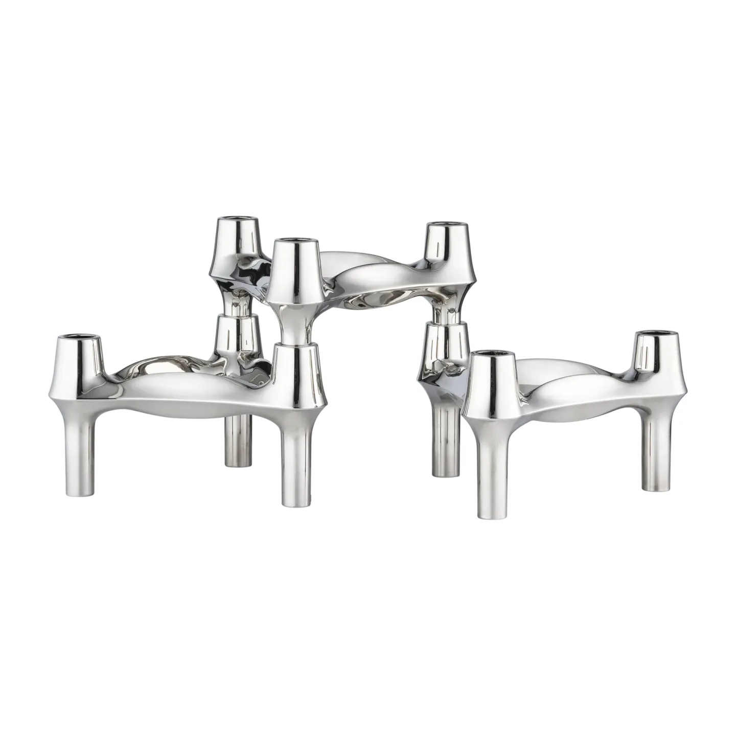 STOFF Nagel STOFF Nagel BMF ljusstake 3-pack Krom