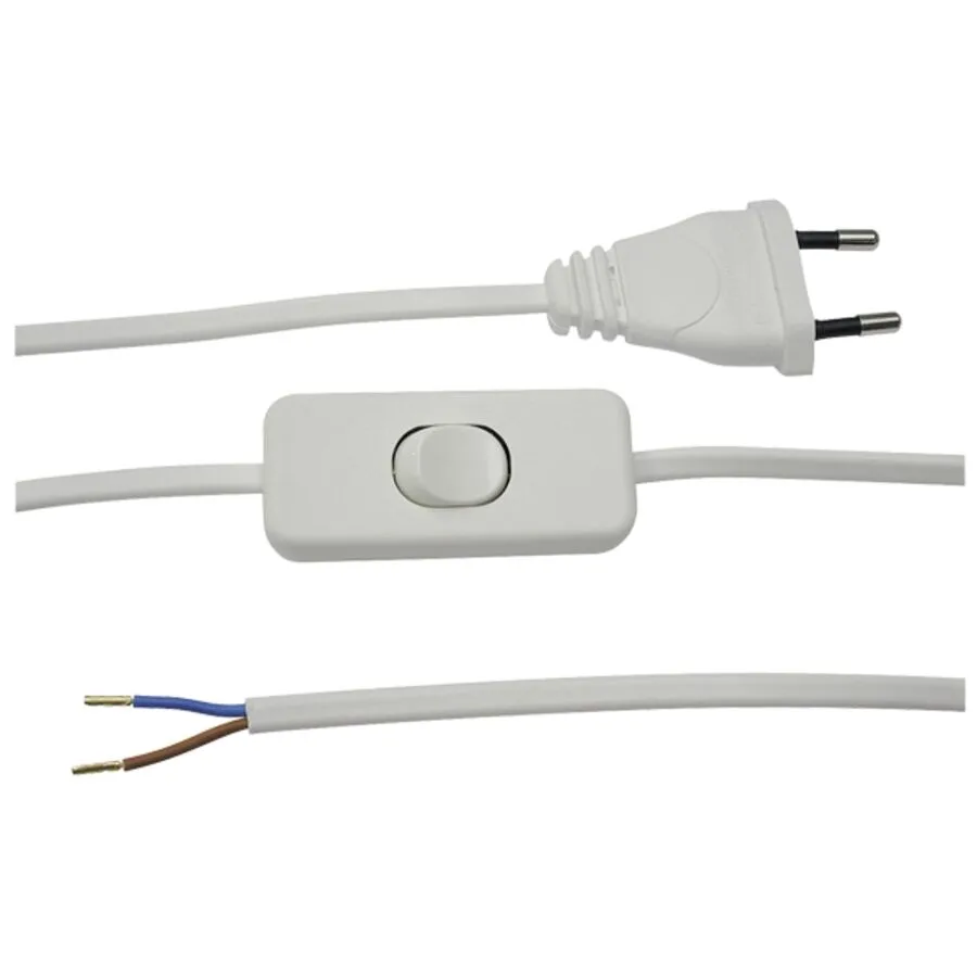Verlängerungskabel Elektrokleinteil Weiss Kunststoff