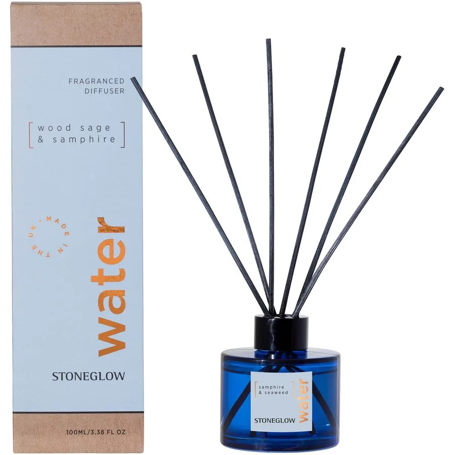 Stoneglow Raumduft Elements Blau Glas 100 ml