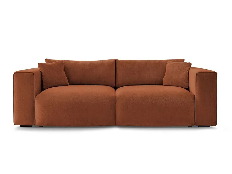 3er Sofa BOBOCHIC EZECHIEL Stoff rot