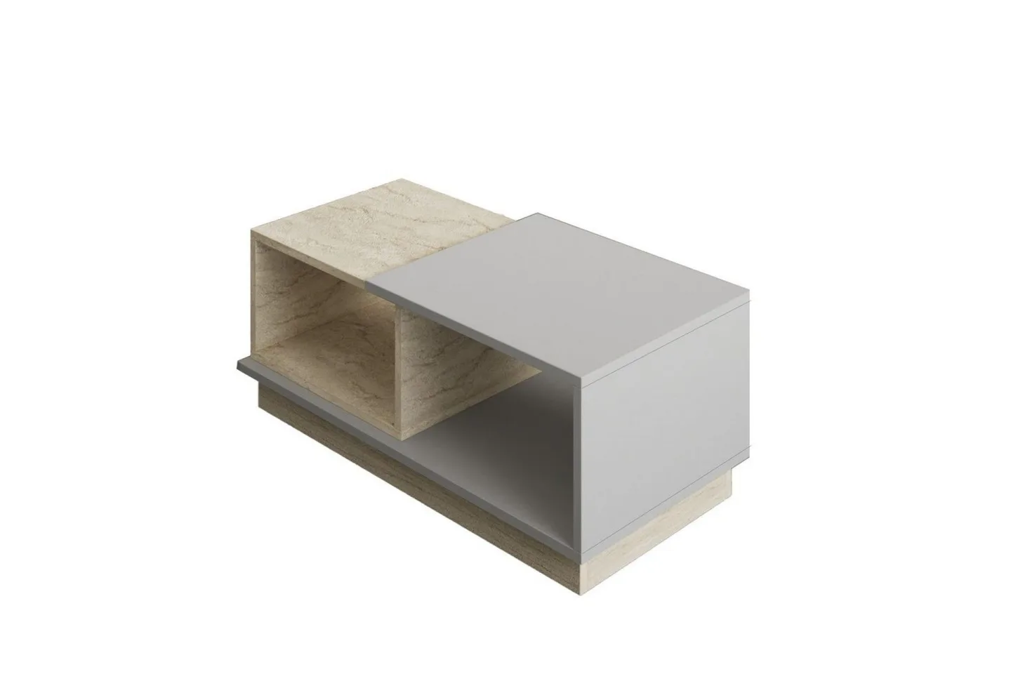 Soffbord Vaelen Travertin / Grå - Travertin / Grå