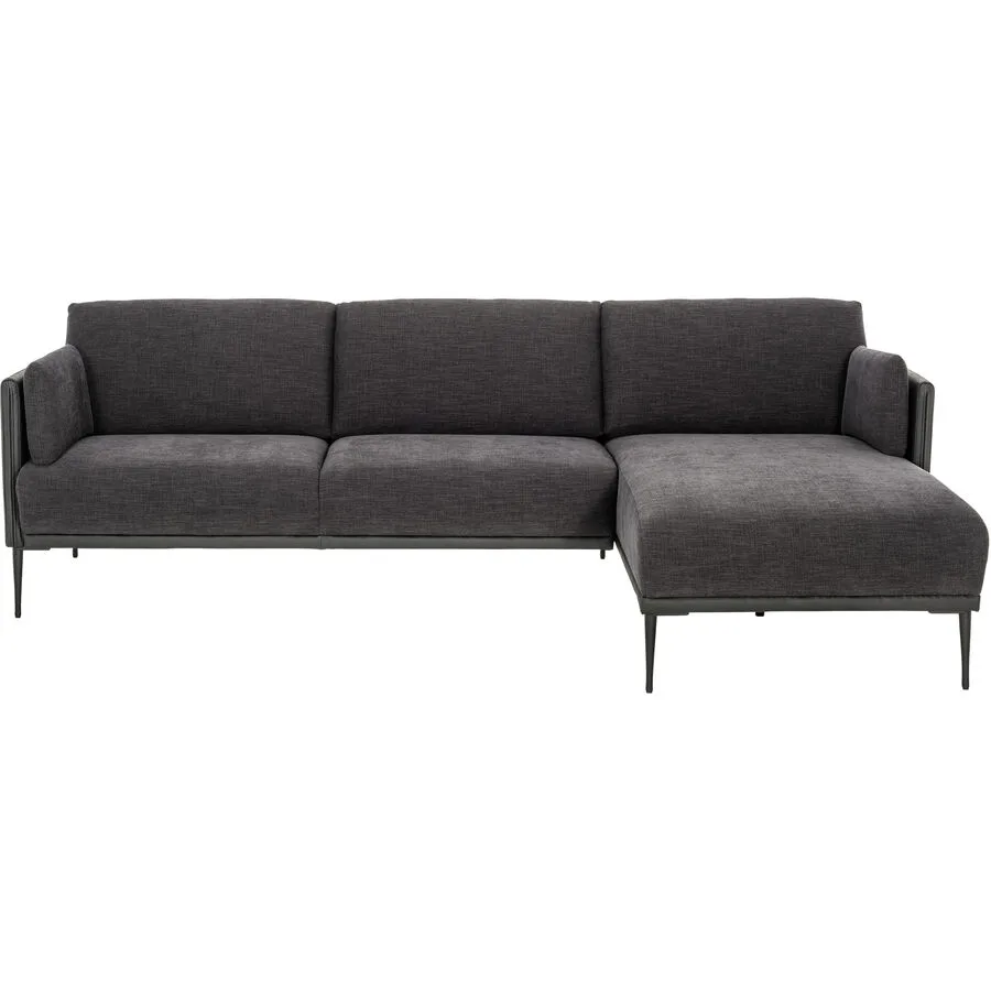 Ecksofa Richard Schwarz Stoff