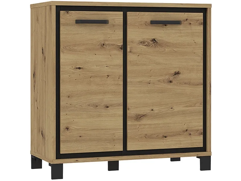 Kommode TRONDHEIM 2 Türen 41.5x91.4x91.2cm artisan eiche eiche