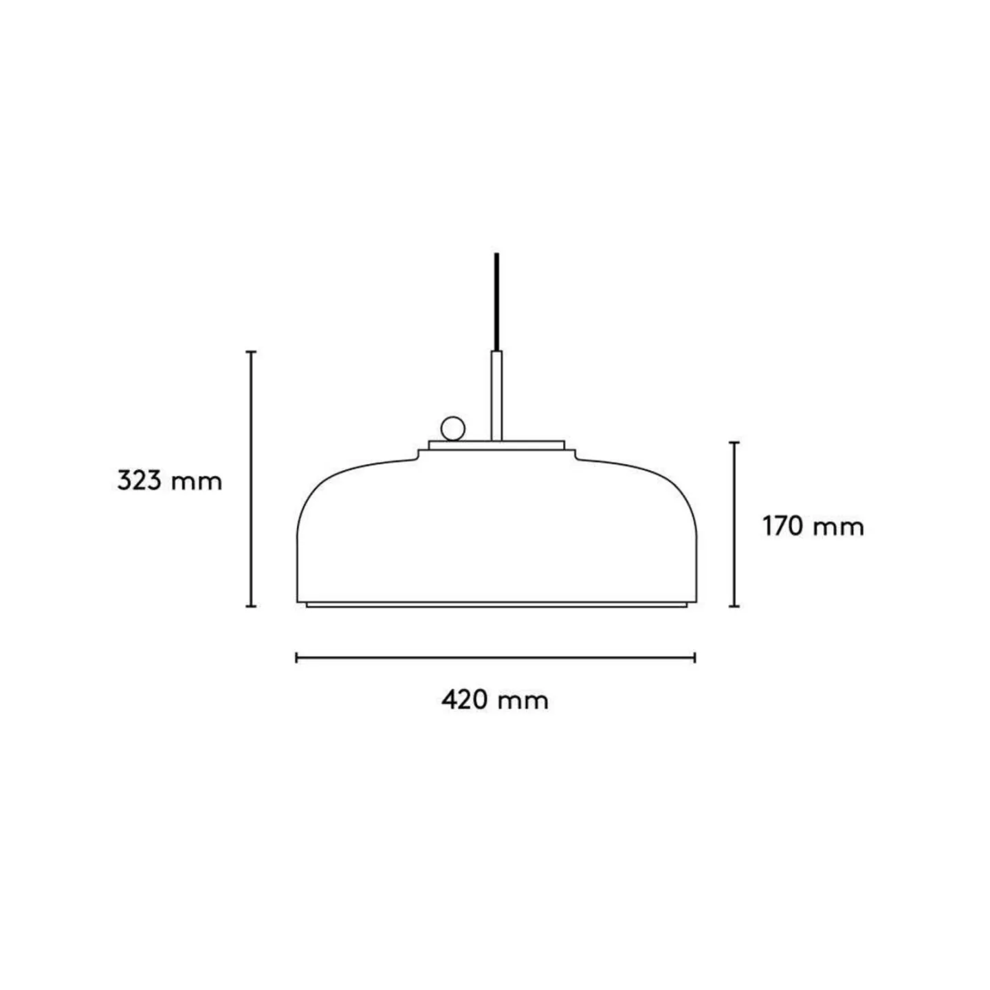 Podgy Pendelleuchte White/White - Please Wait to be Seated - Esszimmer - Aluminium